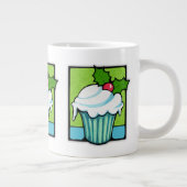 Jumbo Mug de Noël Holly Cupcake (Droite)