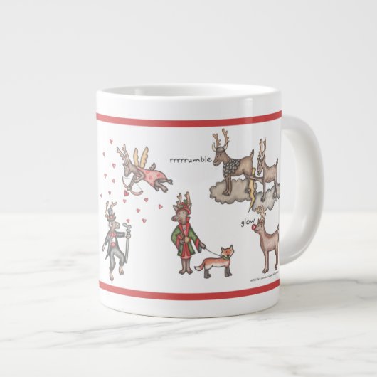Jumbo Mug de Père Noël (Devant droit)