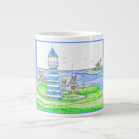 Jumbo Mug du phare Americana 2 (Devant)