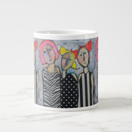Jumbo Mug - Les femmes sauvages font (Devant)