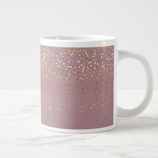 Jumbo Mug Petite Golden Stars-Mauve (Droite)