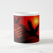Jumbo Mug Romantique Avec Suivre Votre Citation Co (Devant)