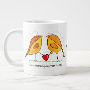JUMBO Mug Sweet Friendship Birds