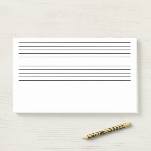 Jumbo Muzieknoten Post-it® Notes (Op bureau)