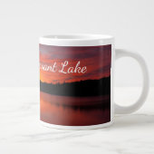 Jumbo Pleasant Lake Sunset Photo Mug (Droite)