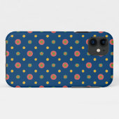 Jumbo Pois Navy Blue iPhone 5/5s Xtreme Coque (Dos (Horizontal))