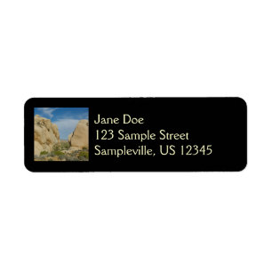 Jumbo Rocks in Joshua Tree National Park Etiket