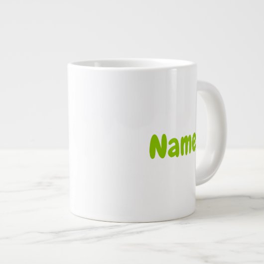 Jumbo size mok met "Een Apple a Day" (Voorkant rechts)