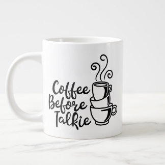 Jumbo size mok met "Koffie voor Talkie"