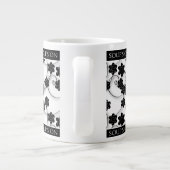 JUMBO SOUP MUG - DESIGN FLORAL NOIR & BLANC (Dos)