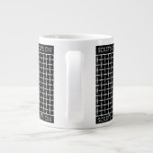 JUMBO SOUP MUG - SILVER MESH PRINT EXTRA GROTE MOK (Achterkant)