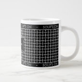 JUMBO SOUP MUG - SILVER MESH PRINT EXTRA GROTE MOK (Rechts)
