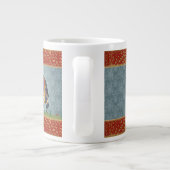 Jumbo Spécialité Mug Elephant bleu or inde imprimé (Dos)