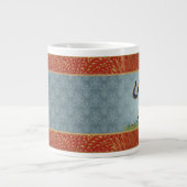 Jumbo Spécialité Mug Elephant bleu or inde imprimé (Devant)