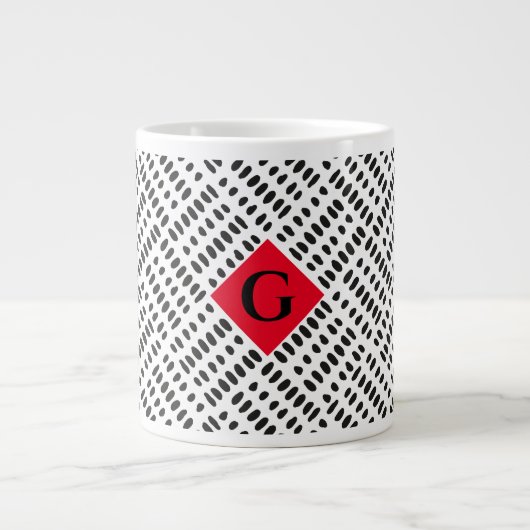 Jumbo Tissu de boue moderne dalmate 20oz Mug (Devant)