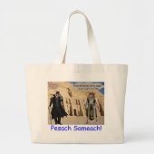 Jumbo tote bag. Gelukkig Pascha. loris/aap (Voorkant)