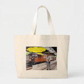 Jumbo tote bag. Gelukkige Vaderdag. koe/dirigent (Voorkant)