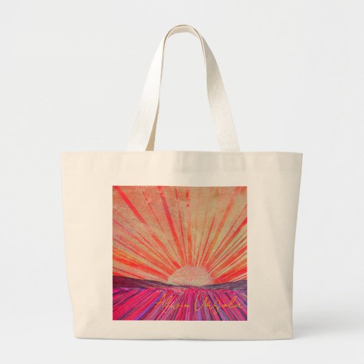 Jumbo Tote Bag with Artwork titled "Daybreak" (Devant)