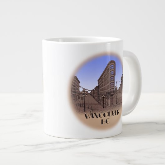 Jumbo Vancouver Coffee Mug Vancouver Gastown Cup (Devant droit)