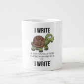 Jumbo Word Turtle Coffee-Mok Extra Grote Beker (Voorkant)