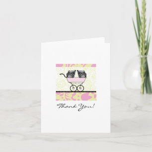 Jumeaux Baby shower Merci - Rose