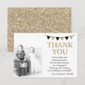 Jumeaux Carte de remerciements, Parties scintillan (Devant / Derrière)