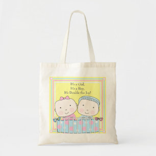 Jumeaux dans le sac fourre-tout à bébé de huche