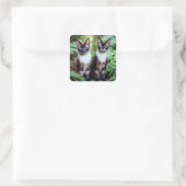 Jumeaux de chats siamois, Stickers (Sac)