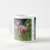 Jumeaux de faon dans la tasse de Hawkweed (Devant gauche)