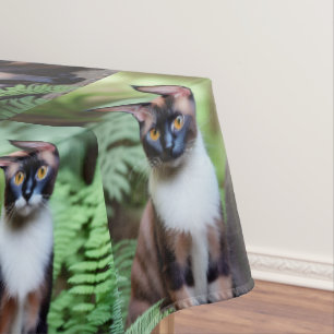 Jumeaux en chats siamois, nappes