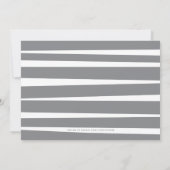 Jumeaux gris modernes Faire-part de naissance phot (Dos)