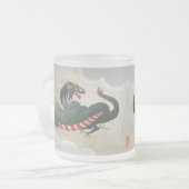 Jumeaux japonais Dragons givrés en verre Mug (Devant gauche)