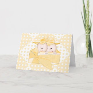 Jumeaux Jumeaux Baby shower Merci Cartes pour note
