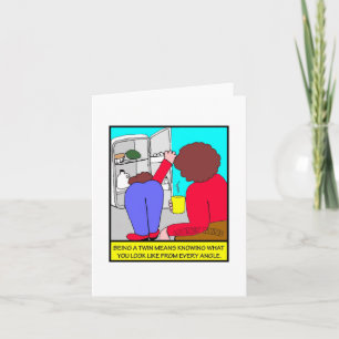 Jumeaux Looney chaque carte de note d'angle