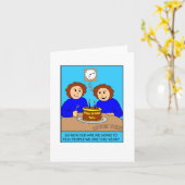 Jumeaux Looney comment vieille carte de note (Fleur jaune)