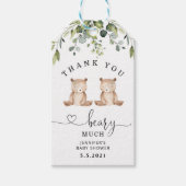 Jumeaux Merci beacoup favori étiquette (Devant)