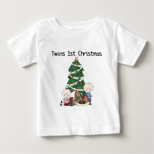 Jumeaux Premiers T-shirts et cadeaux de Noël