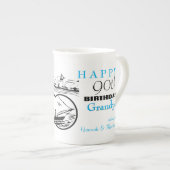 Jumelles Bateau à voile 90e Anniversaire Mug perso (Devant droit)