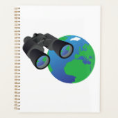 Jumelles Et Planificateur Spiral De La Terre (Devant)