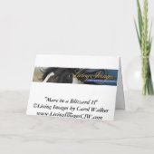 Jument dans une carte de voeux de cheval de la (Dos)