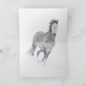 Jument dans une carte de voeux de cheval de la (Intérieur)