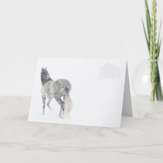 Jument dans une carte de voeux de cheval de la (Devant)