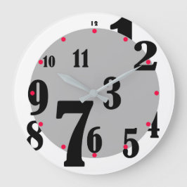 Jumged Numbers Clock Grote Klok