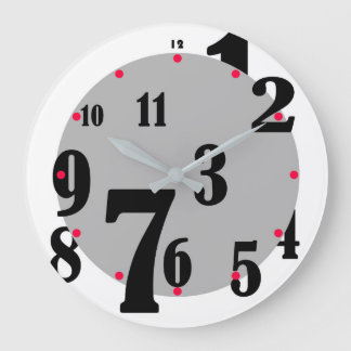 Jumged Numbers Clock Grote Klok