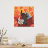 "Jummy Soup" -Posters! Poster (Keuken)