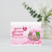 Jump and Play Birthday Invitation Photo Card (Debout devant)