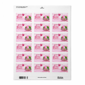 Jump and Play Birthday Invitation Photo Card  Etiket