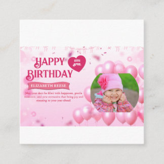 Jump and Play Birthday Invitation Photo Card  Informatiekaartje