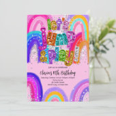 Jump and Play Party Birthday Any Age Invitation (Debout devant)