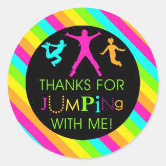 Jump Birthday Girl Matching Dank u Stickers